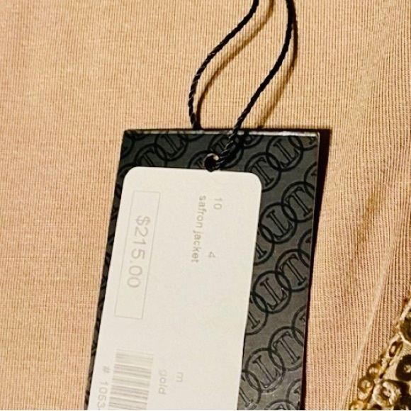 Saffron Gold Sequin Cropped Blazer - Picture 6 of 6